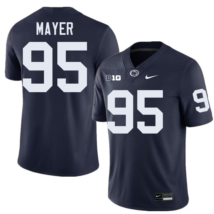 Jordan Mayer Penn State Jersey,PSU Nittany Lions #95 Jordan Mayer Football Uniforms-Navy